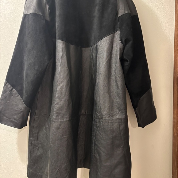 Direct Action Dany Newyork Women's Black Leather Suede Jacket Sz L - Picture 10 of 13